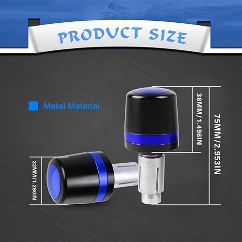 Miniatura 4 de Motorcycle Rubber Handlebar Hand Grips Ends Caps Plug Slider for Benelli TRK702 TRK702X TRK 702 702X 2022 2023 2024