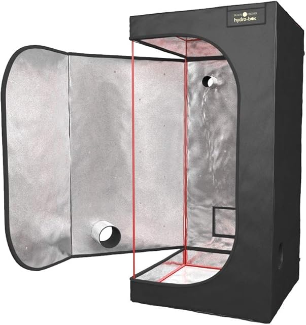 BLACK ORCHID Heavy Duty Reflective Mylar Grow Tent 80 x 80 x 160 cm Hydroponic Grow Room Indoor Plant Growing Bud Dark Box Lightproof Oxford Cube
