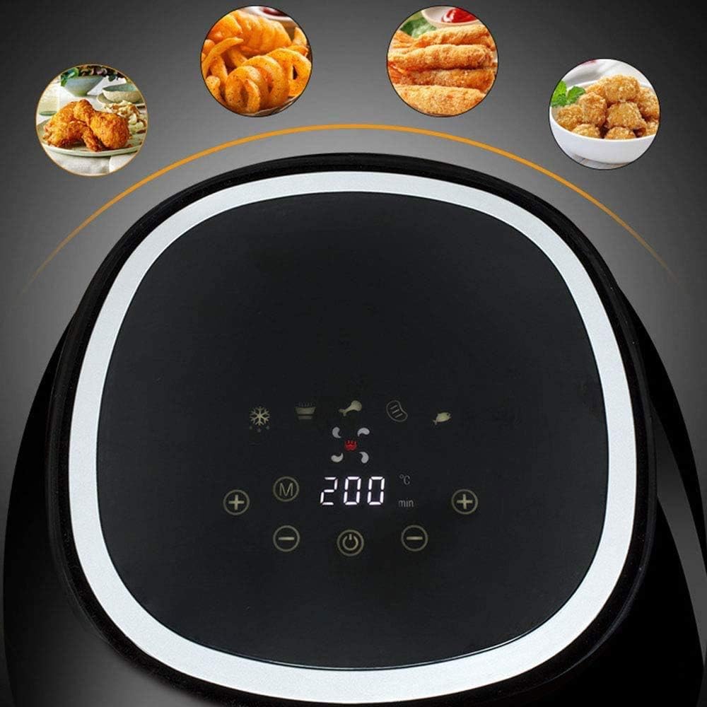 Large Electric Air Fryer Toaster Oven for Oil-Less Frying Cooking, LED Digital Touch Screen, Low Consumption and Overheat Protection