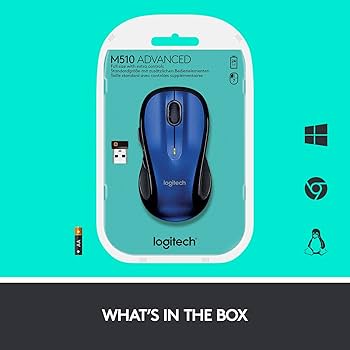 (未使用･未開封品)　LOGITECH M510 WIRELESS LASER MOUSE-BLUE 7z28pnb Amazon.com: Logitech Logitech M510 Wireless Laser Mouse-blue