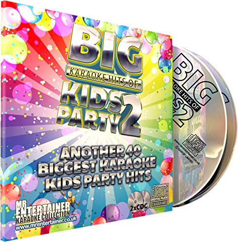Mr Entertainer Big Karaoke Hits of Kids Party Volume 2 - Double CD+G (CDG) Pack. 40 More Greatest Childrens Party Songs. fiesta infantil