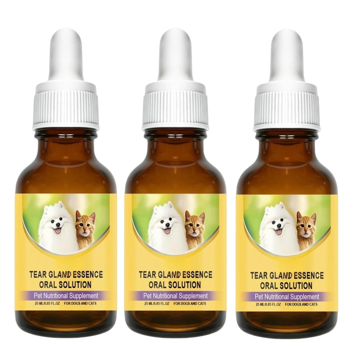 SUYOIKHGMN Pet Tear Stain Removal Cleanser, Pet Eye Cleanser, Relieves Irritation, Removes Dirt, Daily Care