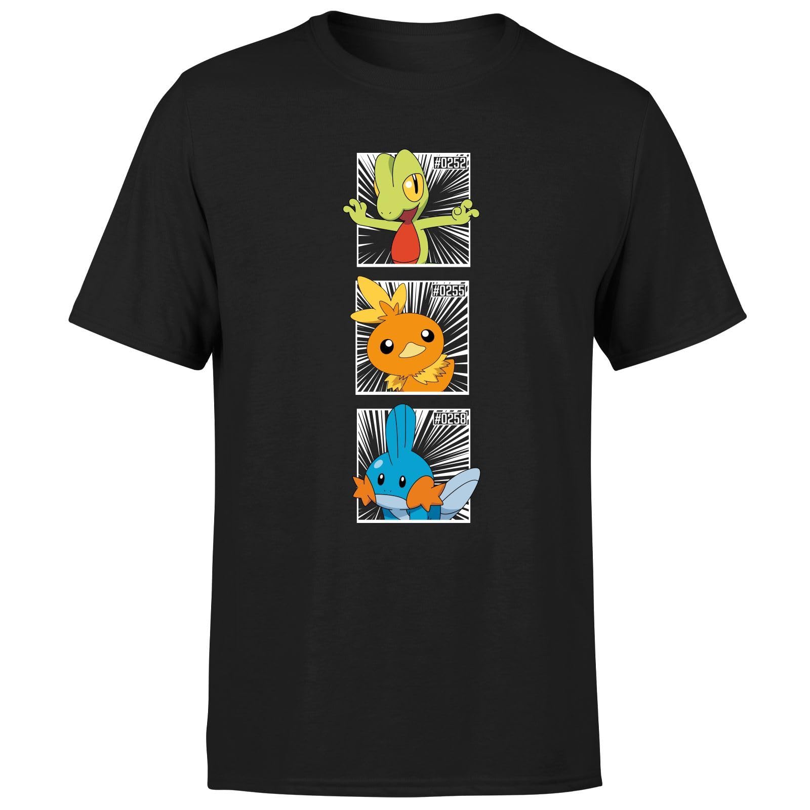Pokemon Men's Black Generation 3 Intro T-Shirt - | Size: Large