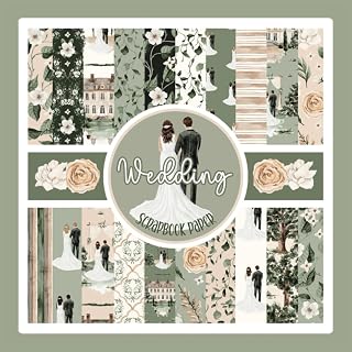 Wedding Scrapbook Paper: Romantic Marriage Themed Craft Paper Pad For Scrapbooking, Mixed Media, Junk Journals & Paper Crafts; 8.5x8.5"