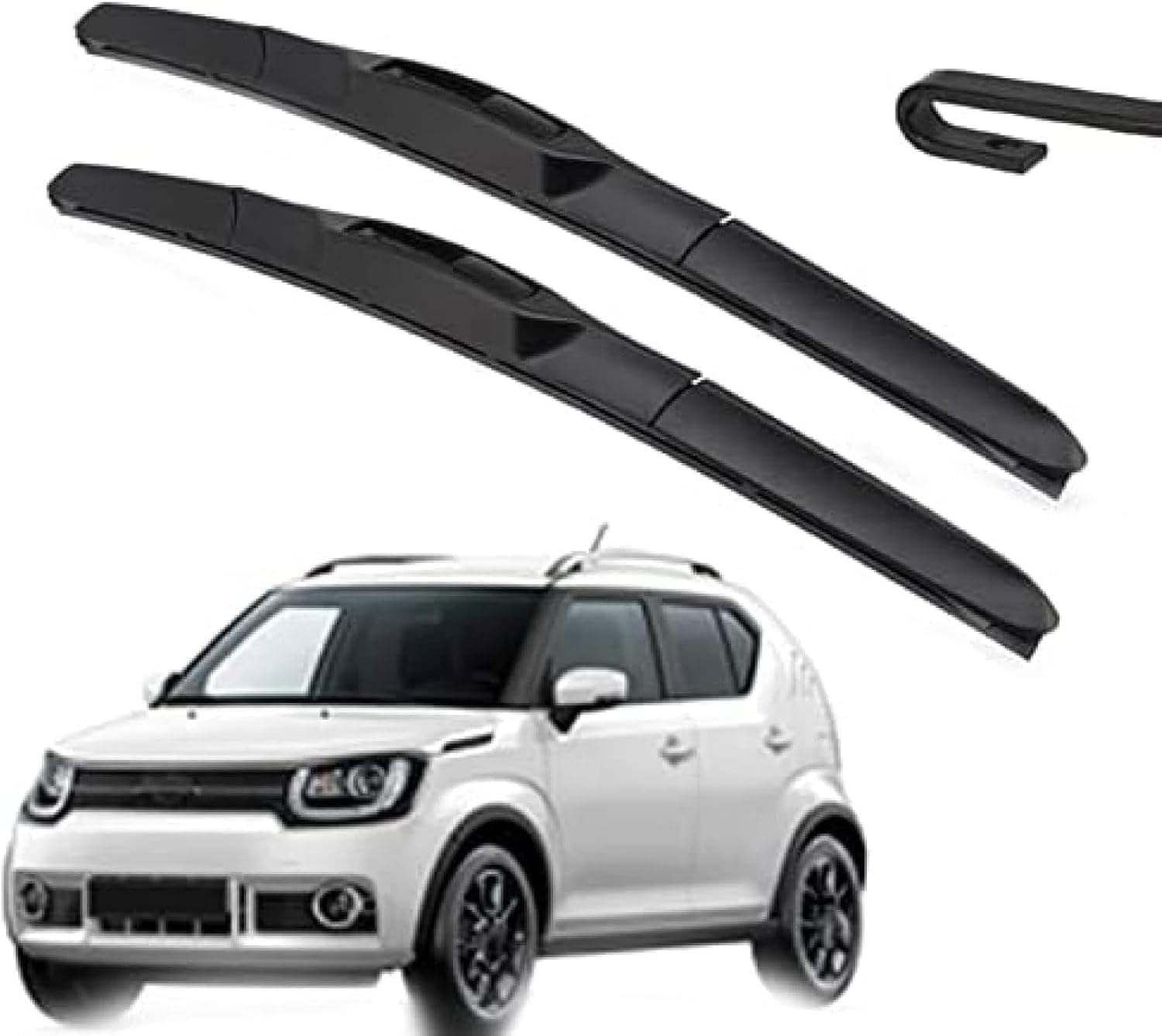 DZTYNKO Car Windscreen Wiper Blades Set for Suzuki Ignis MF 2016 2017 2018 2019 2020 2021 21in+18in, Front Window Wipers for Clear Visibility, Replacement Wiper Blades