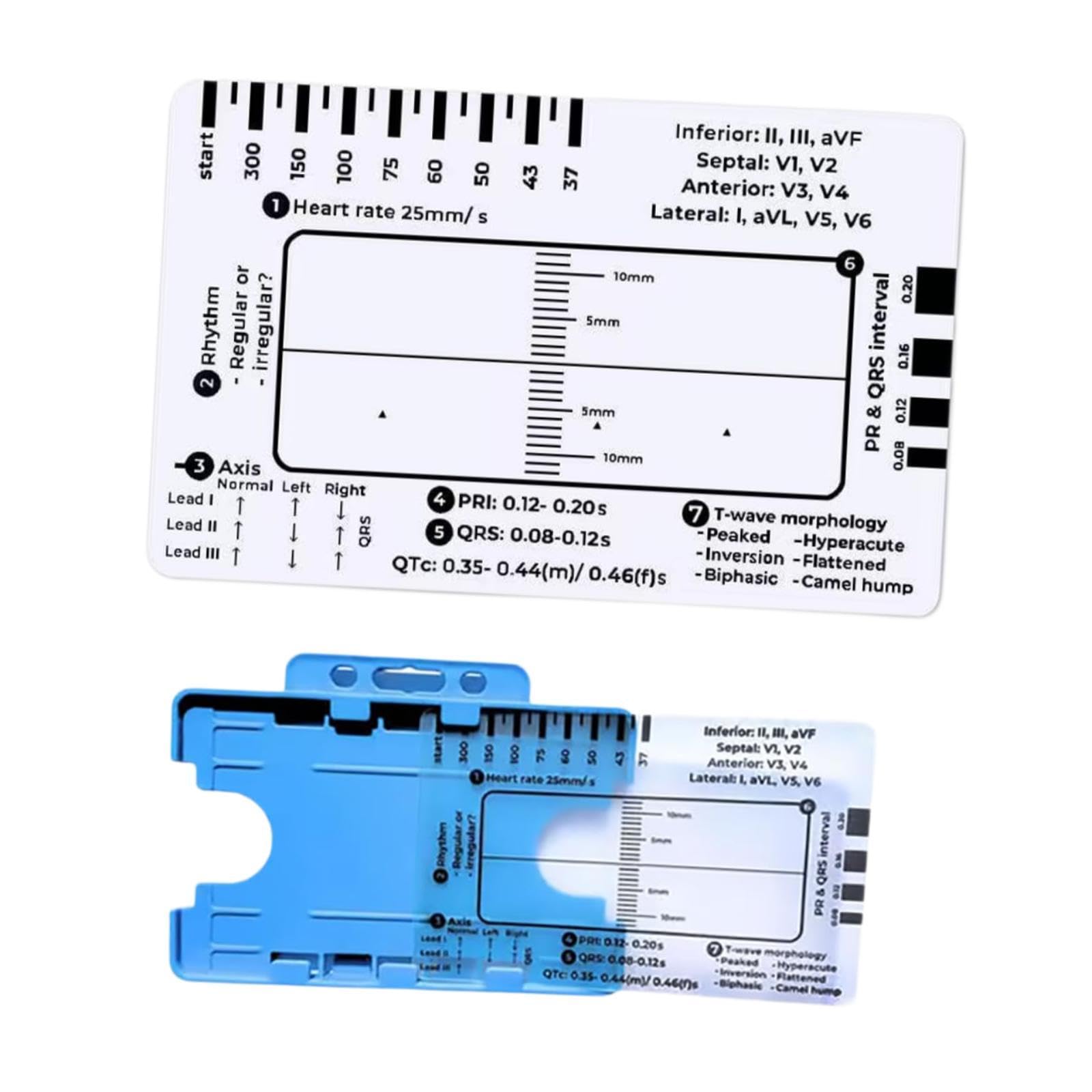 SECRET DESIREECG 7 Step Ruler Portable Transparent Professional Heart Rate Measuring Tool|Healthcare, Lab & Life Science|Medical Equipment|Monitoring Systems|ECG & EKG Systems-image-43