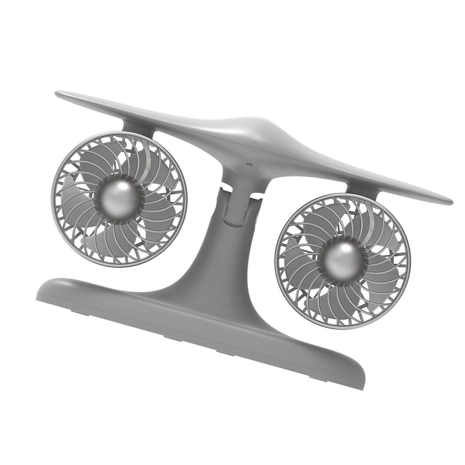 NRVTRE Rechargeable Fan Double Head Desk Fan 4.5W Camping 8000mAh Texture for Outdoor Camping Outdoor Portable Desk