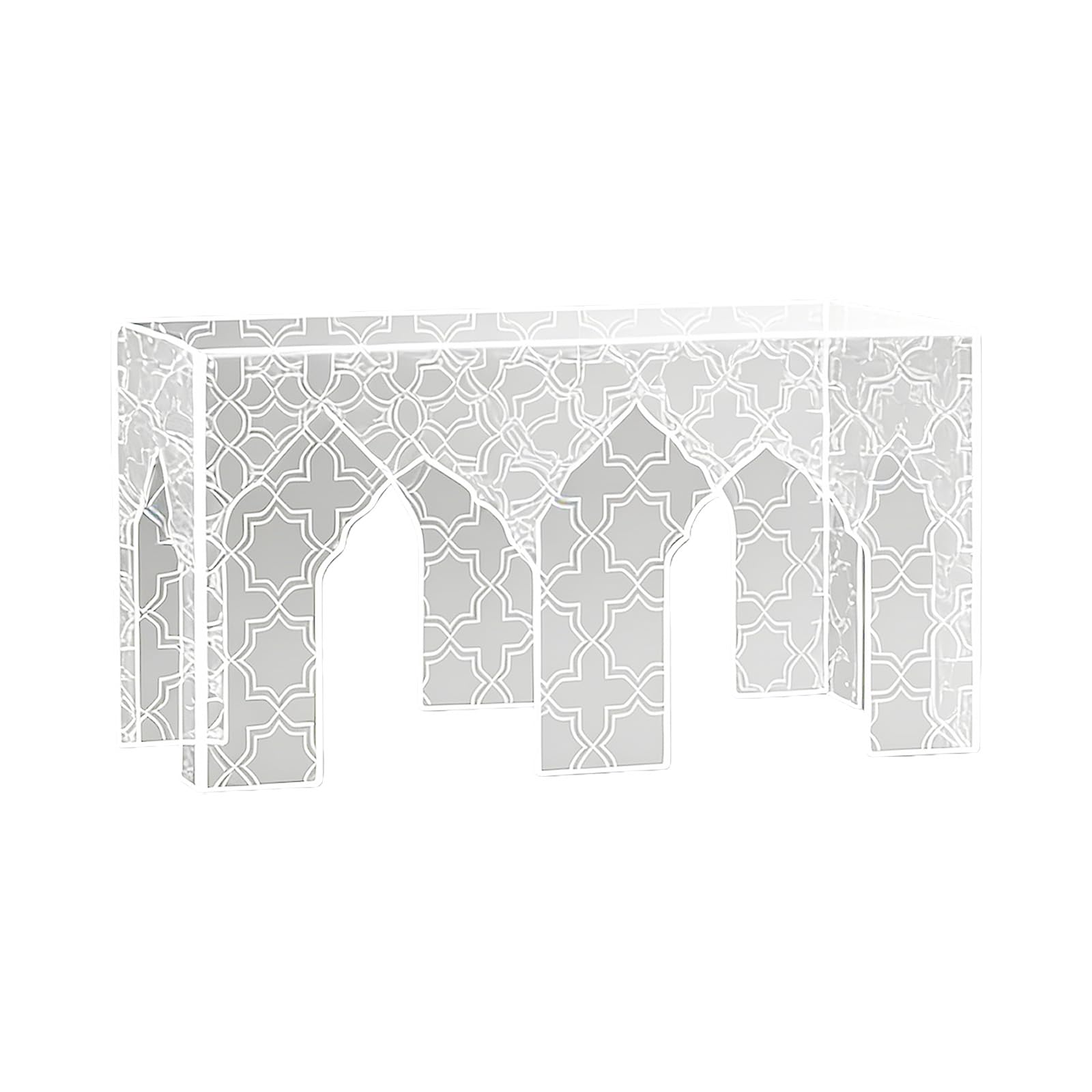 Arabic Transparency Acrylic Serving Tray Storage Rack Elegant Display Stand for Dates and Dessert Middle Eastern Fashion Treat Tray