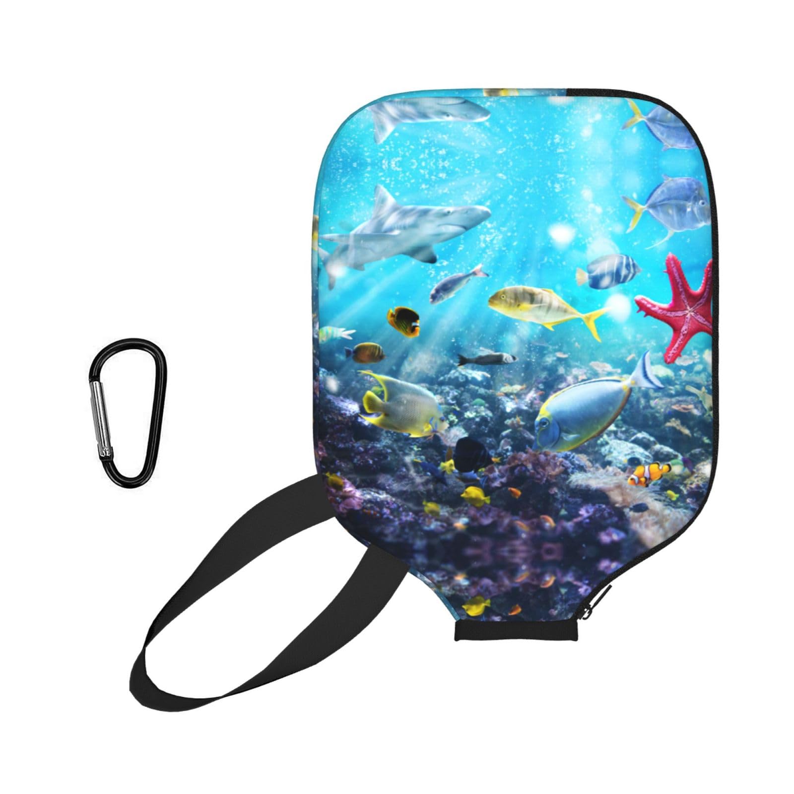ESNAIUVCD Colorful 3d Nature Scenic Of Sea Underwater Of Tropical Fishes Print