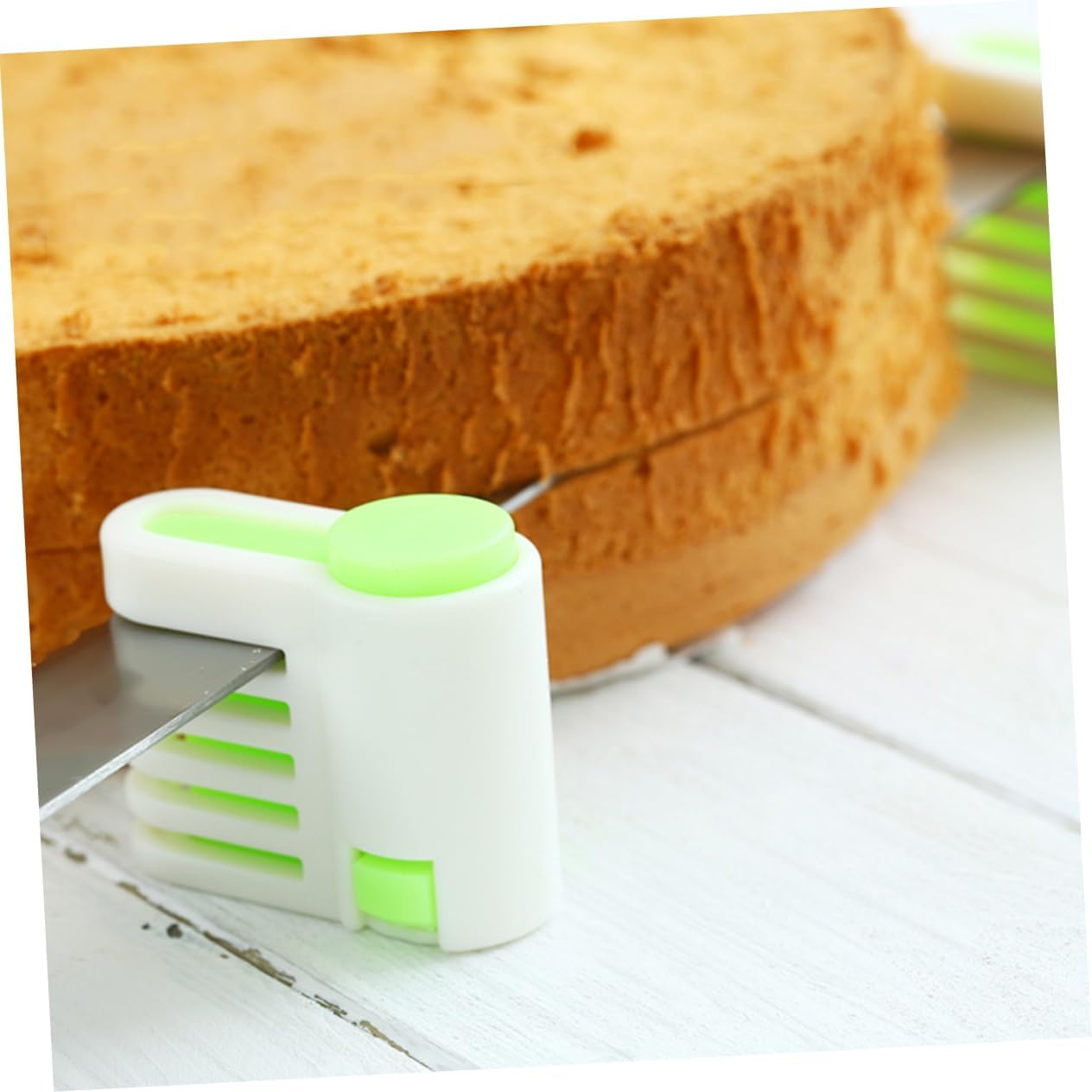 SHOWERORO 5pairs Adjustable Cake Slicer Tool Layers Slicing Guide for Even Cake Bread Cuts Easy Storage Dishwasher Baking Accessory