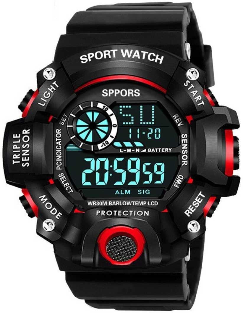 GIFFEMANS Men Sport Watch High-end Silicone Strap Military Wrist Watch Led Calendar Waterproof Digital Watch (B0CLF6MMRB) Amazon Price History, Amazon Price Tracker