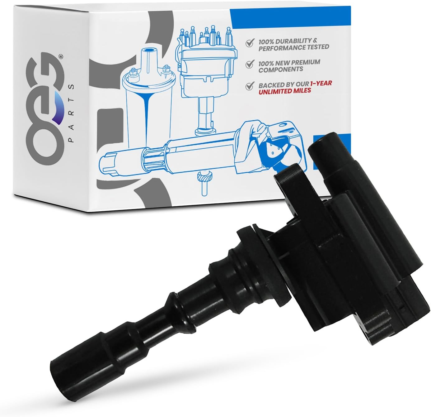 OEG Parts New Ignition Coil Compatible With Hyundai Santa Fe, Kia Amanti 03 04 05 06 2003-2006 27300-39700, DMB2050, XG350, WA2419, ZSE087