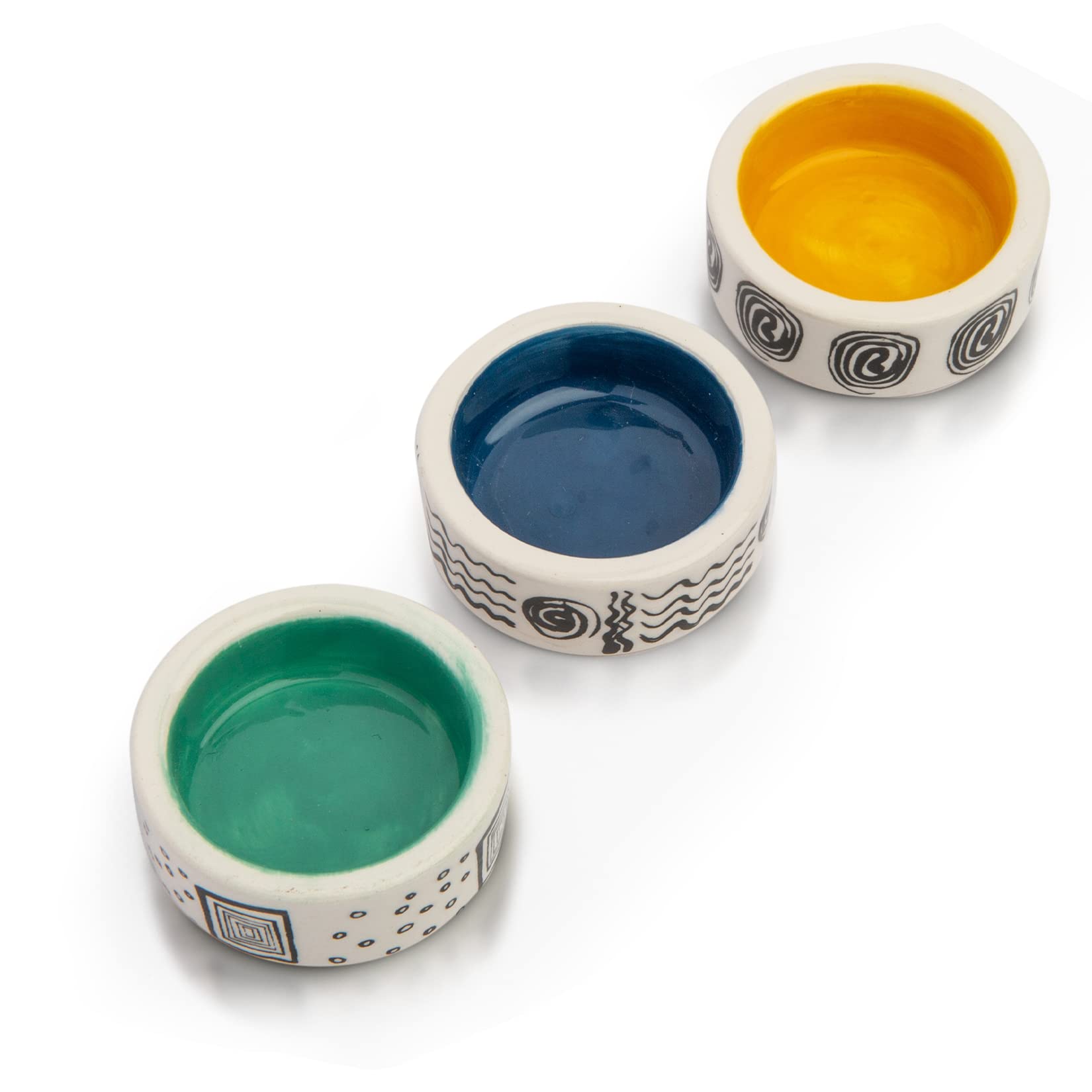 Toyvian Keramik Reptilien Futternäpfe Set - 2-teilig Für Gecko & Schildkröte