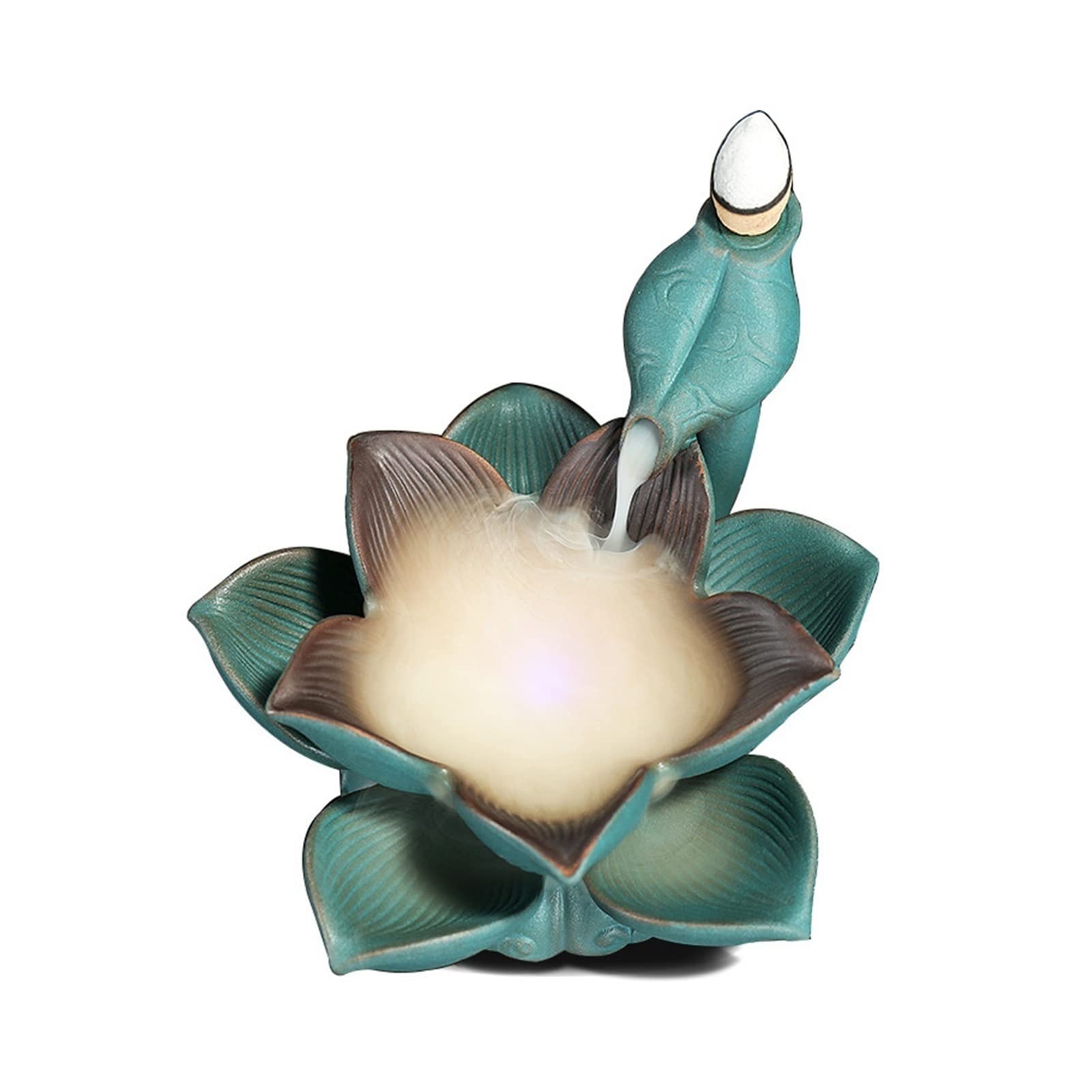 Incense Burners Ceramic Incense Cone Holder Backflow Lotus Fragrance Cone Holder