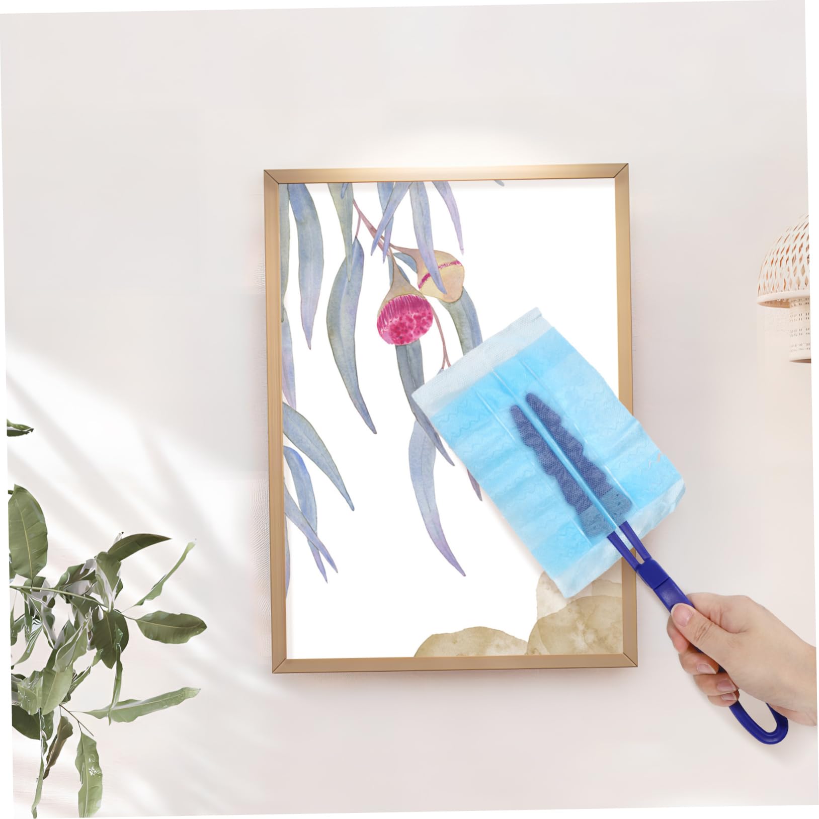 iplusmile 4juegos Duster Electrostatico Con Recambios Para Ventanas y Persianas Herramienta De Limpieza Multiusos Para Hogar y Coche Incluye Cabezas Desechables y Mango
