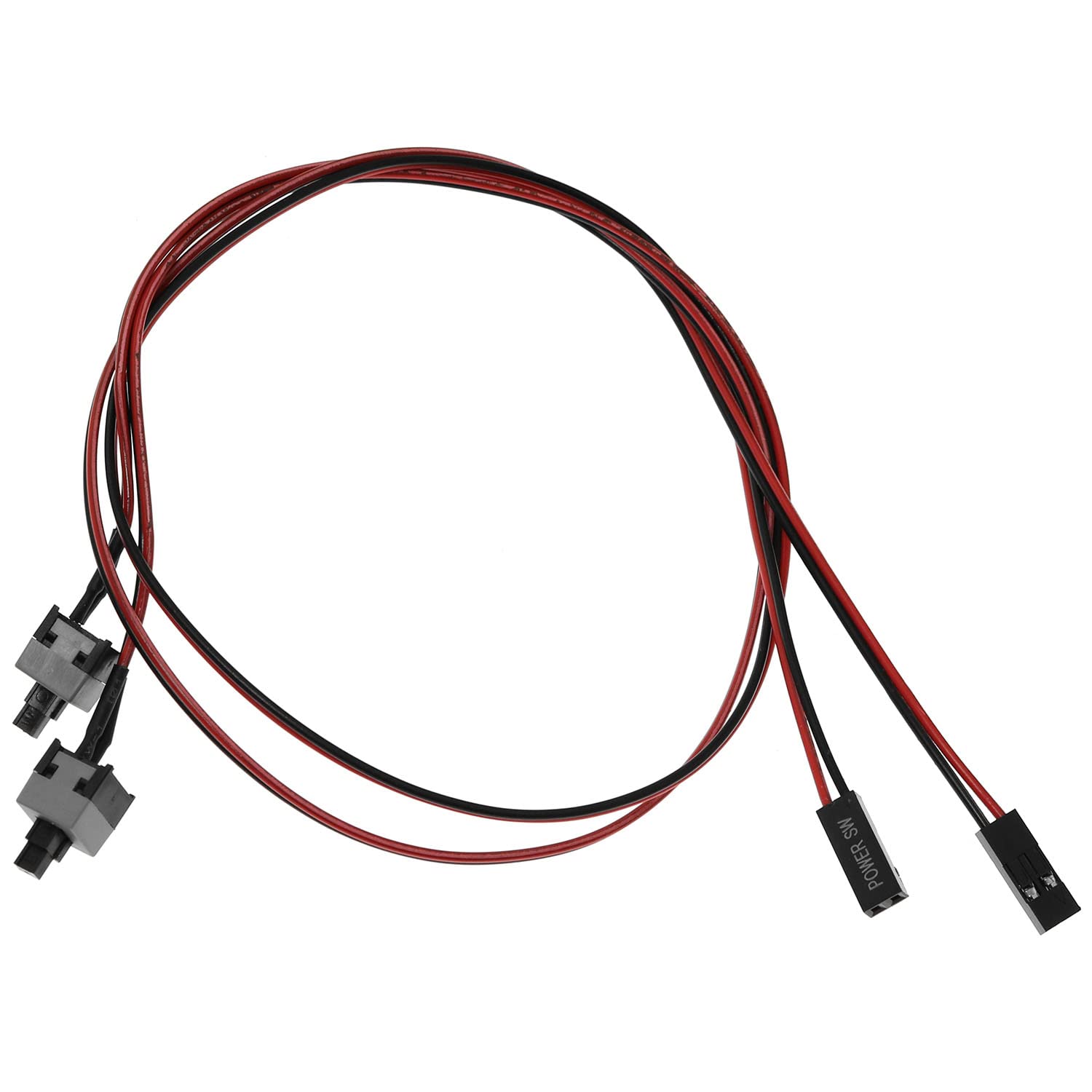 Cable Interruptor Pc Cable Interruptor Para PC Jopto - 2 Piezas, Conexión Encendido/reset Para Placas Base ATX Cable Chasis Ordenador