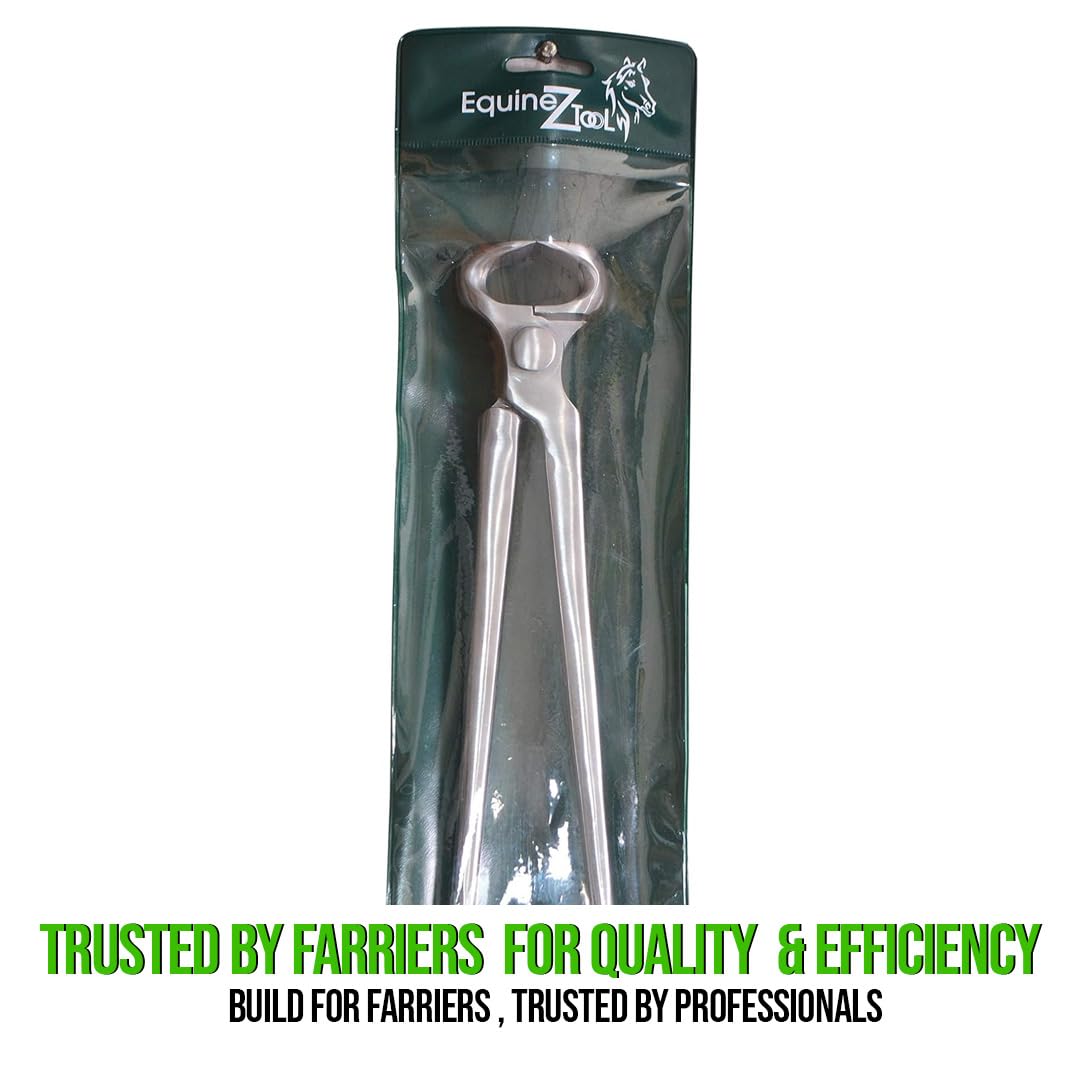 Miniatur Nipper 25,4 cm Hufmesser für Ponys-Vanadium-Stahl Farrier Werkzeug in Dull Finish