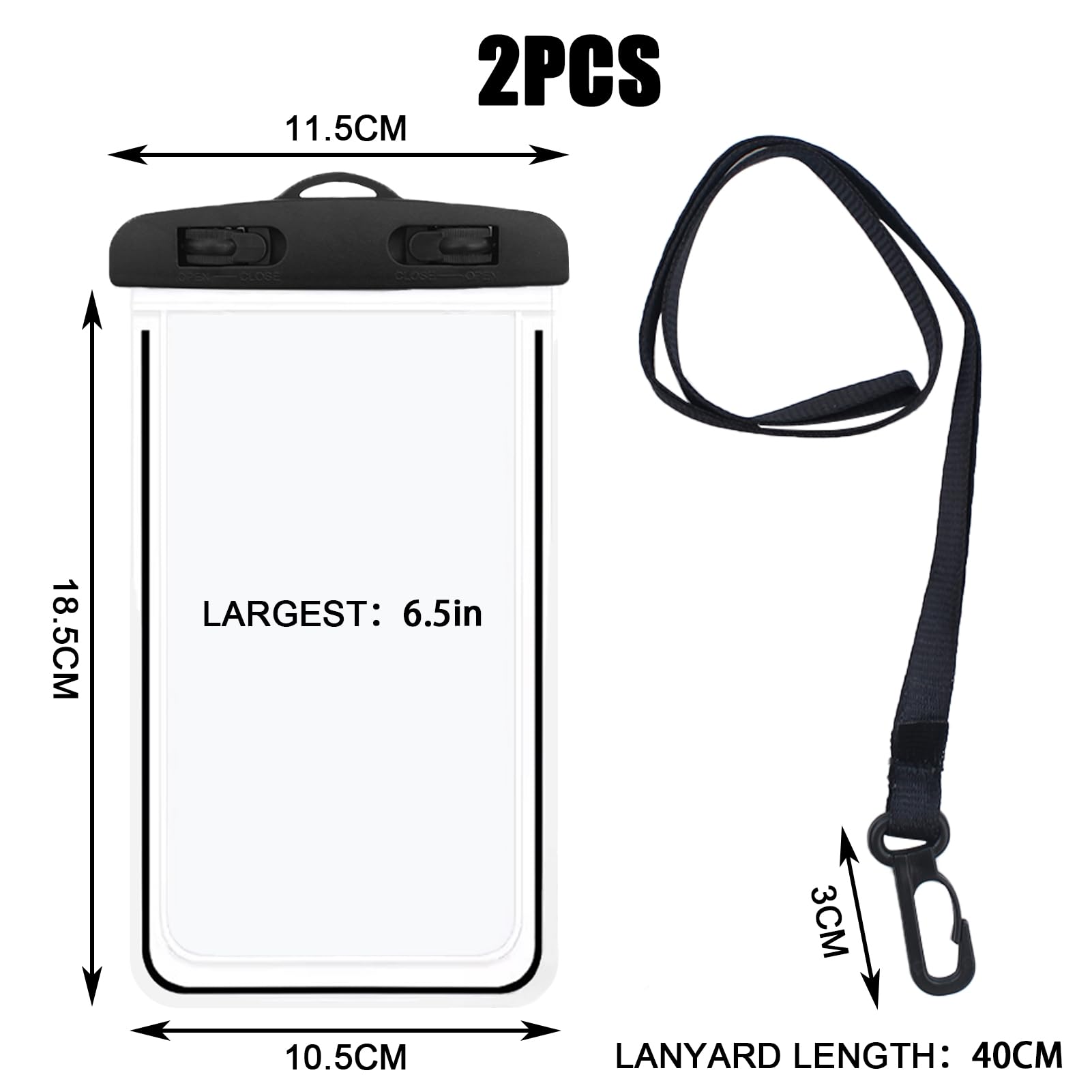 Mukoiber Custodia impermeabile universale per telefono per snorkeling e immersioni [15 piedi/15 m] custodia subacquea per iPhone 15/14/13/12 Pro Max e Samsung Galaxy S23/S22/S21 Ultra Plus ecc