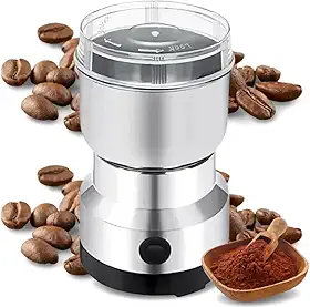 Moedor de Café e Grãos Elétrico Premium Inox 150W Triturador Multifuncional Rápido 110V Compacto para Especiarias