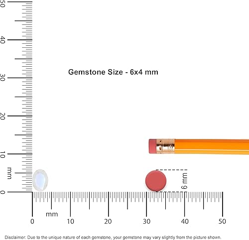 Miniatura 3 de Anillo apilable de piedra lunar arcoíris natural para mujer en plata esterlina, piedra natal de junio, regalos para ella (redondo, ovalado, pera)