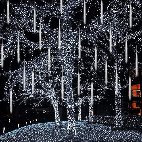 CGUOZI 30cm 8 Tubes 192 LEDS Luci della Pioggia di...