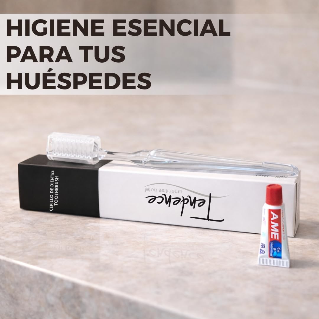 500 unidades de Kit Dental Amenities Hotel – Set de Higiene Bucal para Hoteles, Casas Rurales y Alojamientos Turísticos | Productos de Acogida para Habitaciones y Huéspedes