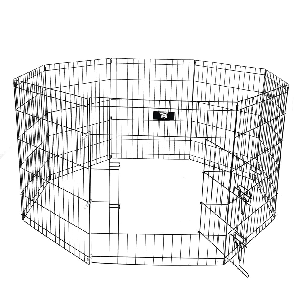 United - Recinto de metal plegable en varios tamaños, adecuado para perros, conejos, hámsters, moldeable individualmente, fácil montaje sin herramientas (76 x 61 cm)