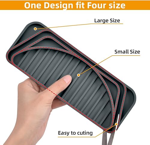 Miniatura 4 de Bandeja de goteo para refrigerador, bandeja de goteo de agua Frige para cortar, bandeja de goteo de agua de silicona para dispensador de agua,