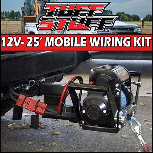 Tuff Stuff 2 Gauge 25' Ft Mobile Winch Wiring Kit w/ Quick Connect Plugs
