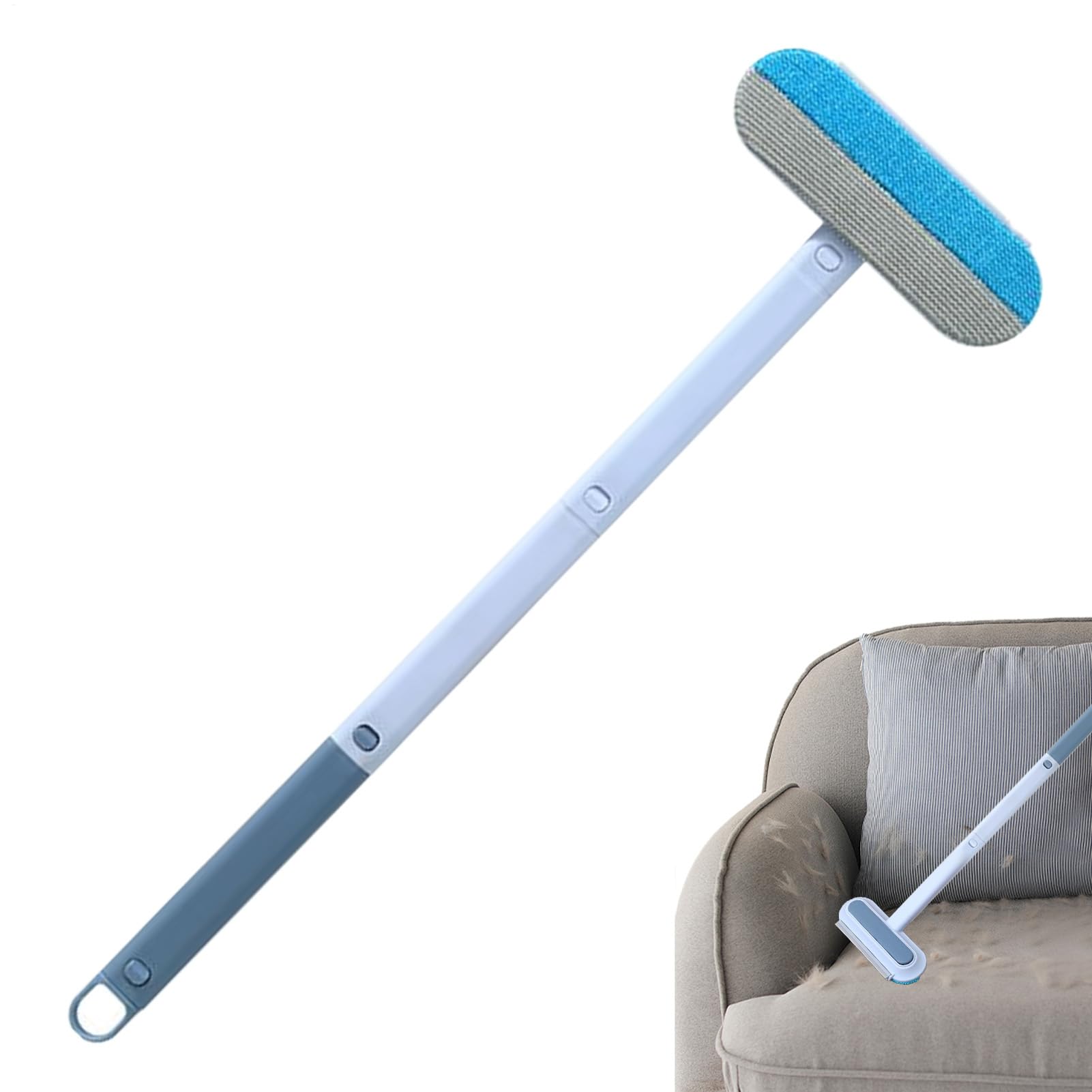 Dépassement des poils pour animaux - Nettoyer de fourrure de chat réutilisable, balai de nettoyage extensible avec une longue poignée | Brosse à cheveux des meubles lavables, dissolvant multifonctionn