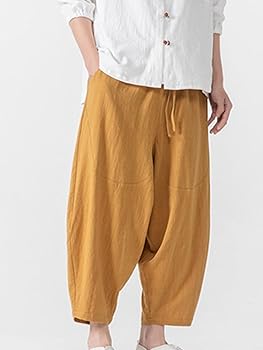 nico⭐︎❇︎ハンドメイド❇︎もんぺパンツ　サルエルタイプ　ブラックリネン　L ストライプ柄 サルエルパンツ パンツ レディース 送料無料・再販