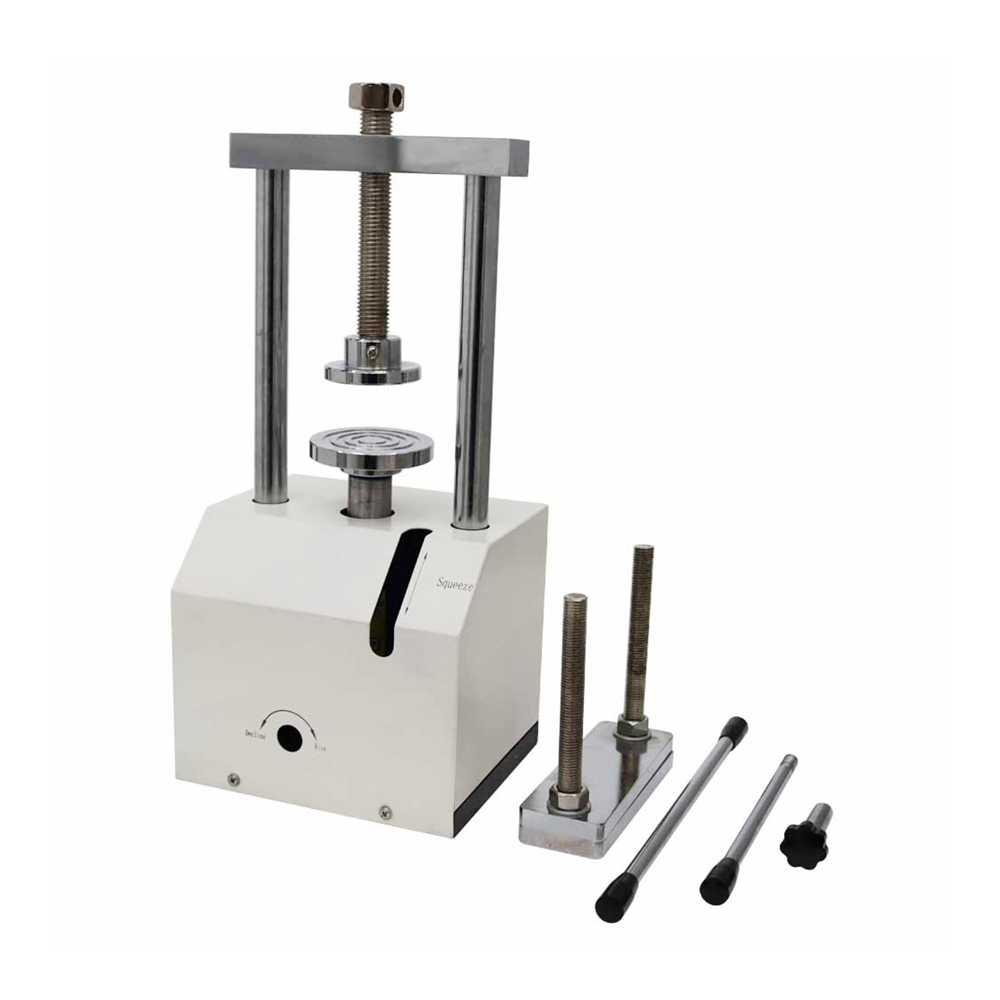 LGXEnzhuo Lab Hydraulic Presser Flask Pressure Lifting Machine 2T Press Equipment 3.1inch Lifting Height