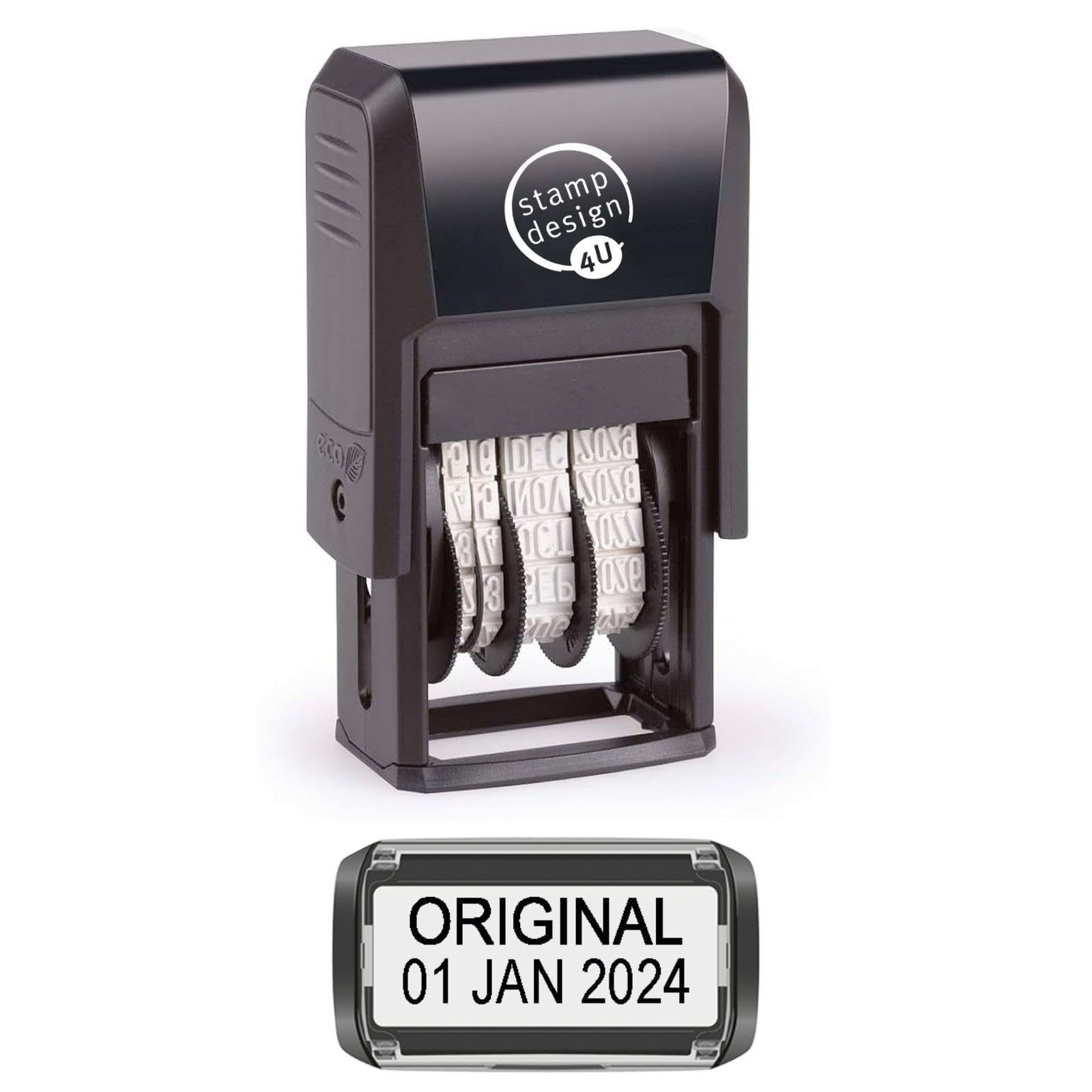 Self Inking Changeable Date Stamp - Original Date Stamp in Black Ink