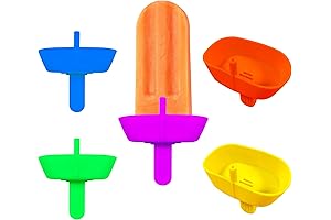 5PCS Drip-Free Mess-Free Popsicle Holder with Straw for Kids