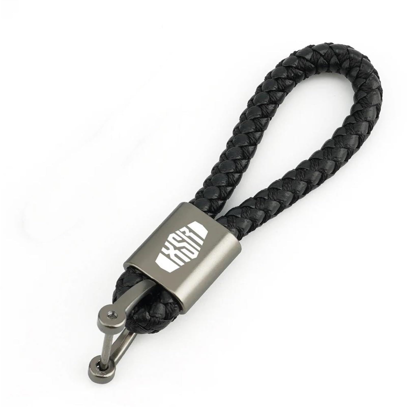 BCOTNHZT Keychain Metal For YH XSR900 2015-2020 2021 2022 2023 Motorcycle Braided Rope Keyring Metal Keychain(BLACK)