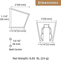 Vista 9 de Soporte de ducha de mano con dos ranuras, colgador de manguera de cabezal de ducha de mano, soporte de mango de rociador de bidé de plástico ABS