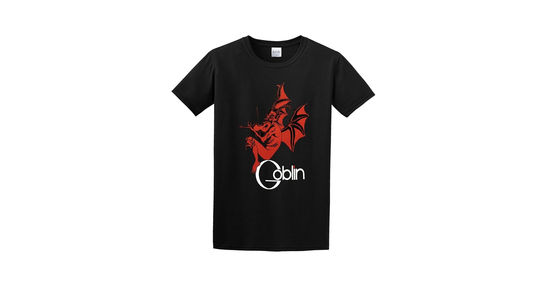 Men's Classic Tshirt Goblin Band Legend Logo Black Cotton