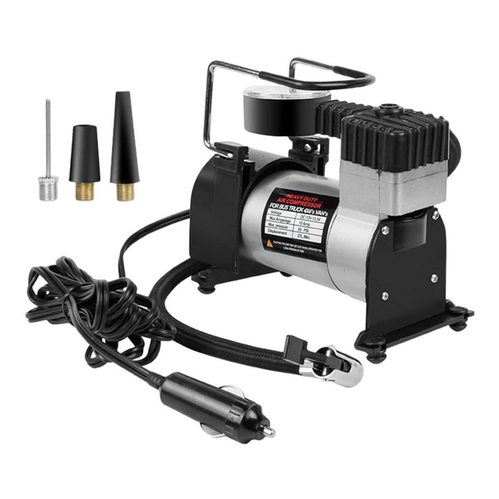 Pompa di Aria Gonfiatore Elettrico 150 PSI Compressore Portatile for Bicicletta A Sfera Nero 12V Mini Kit Strumenti Gonfiaggio Pneumatici for Auto Inflazione Istantanea