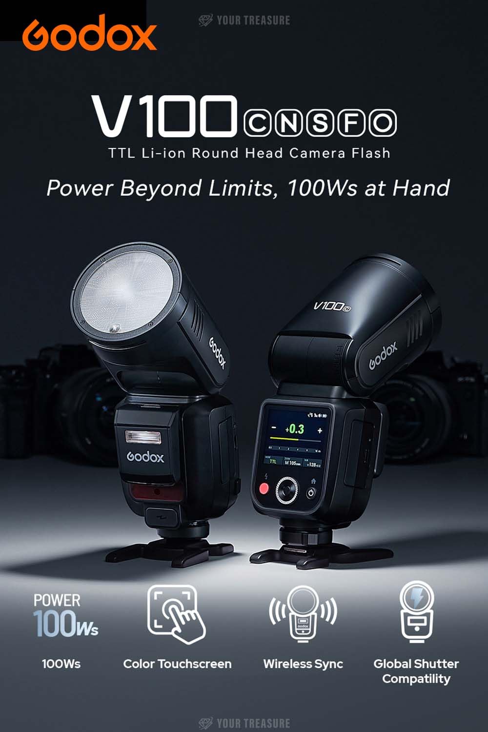 Amazon | 【日本人運営の正規代理店】Godox V100 V100-S for SONY TTL