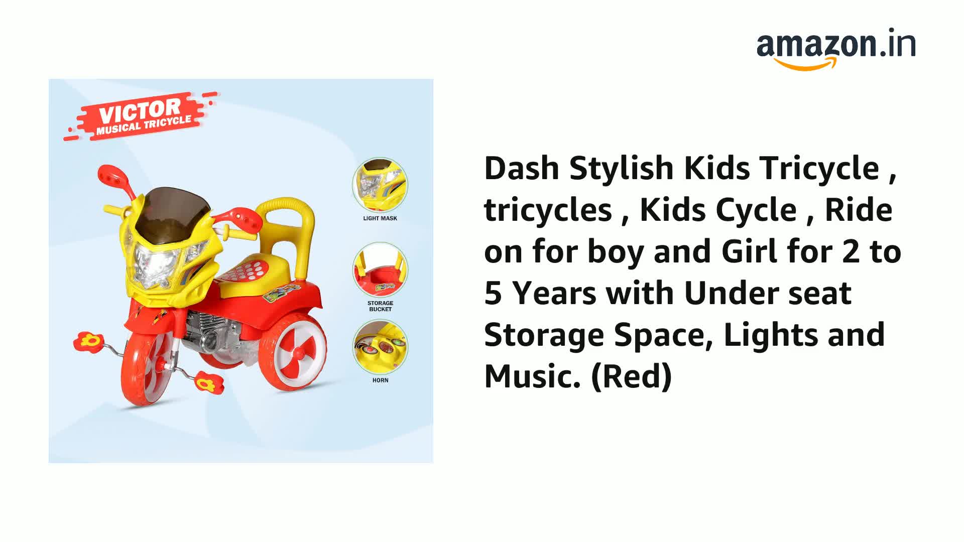 dash baby cycle price