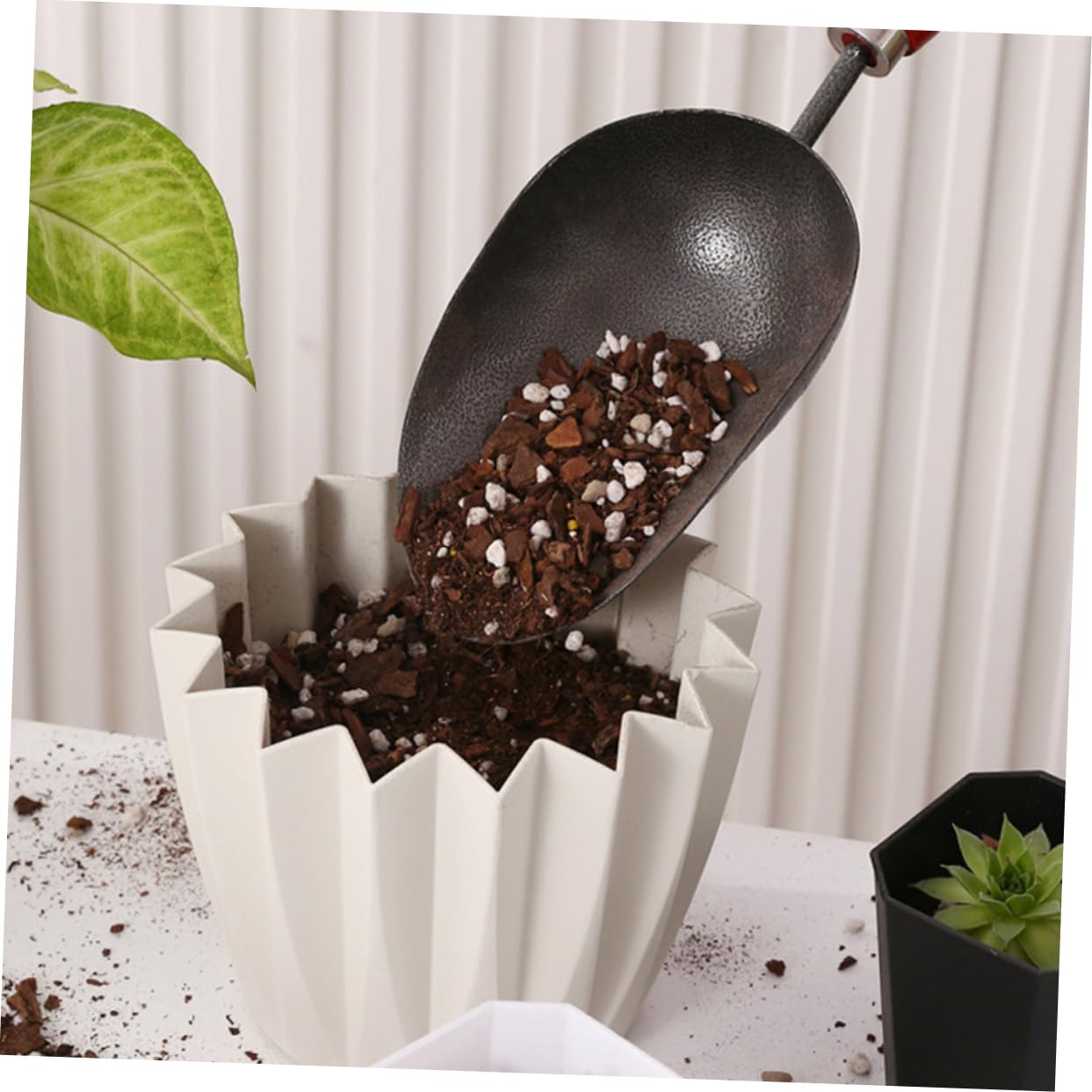BESPORTBLE 2ensembles Set Outils De Jardinage Multifonction avec Râteau Et Pelle Ergonomiques pour Entretien Plantes Et Légumes Extérieur