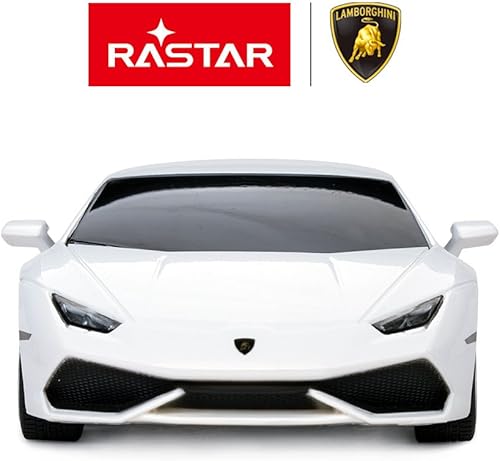 Miniatura 2 de RASTAR Lamborghini HURACÁN LP610-4 Control remoto de radio de coche RC con control remoto escala 124 blanco