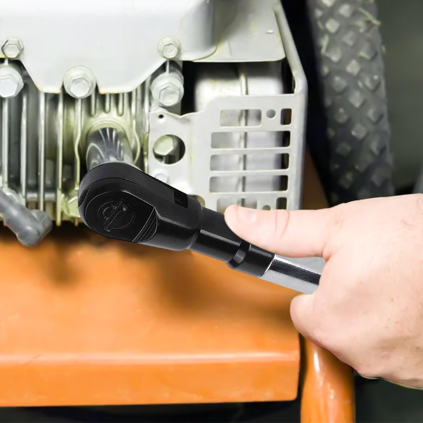 Extensor de Llave de Mano 2 en 1 de Alto Torque para Aplicaciones automotrices y de plomería con Sistema de Cambio rápido.