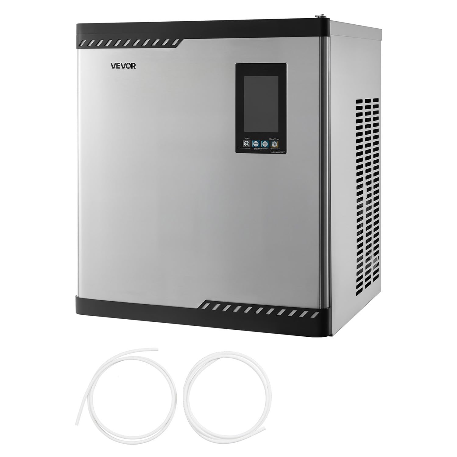 VEVOR kommerzielle Eismaschine – Kopf, 136 kg/Tag Edelstahl-Eismaschine mit intelligentem Bedienfeld, Selbstreinigung, einstellbarer Dicke, ideal für Restaurant, Bar, Café, Hotel – Nur Kopf