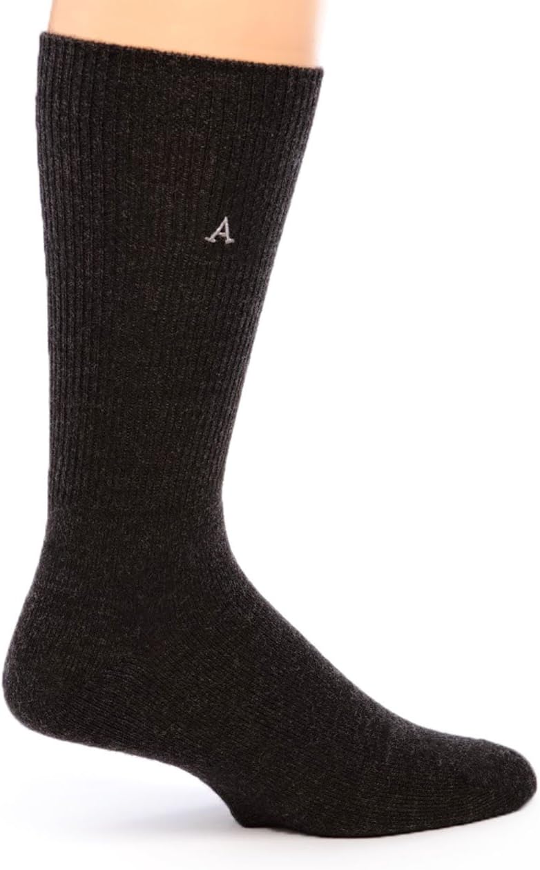 WARRIOR ALPACA SOCKS - Premium Baby Alpaca Wool Dress Socks For Men and Women(Charcoal X-Large) - Image 3