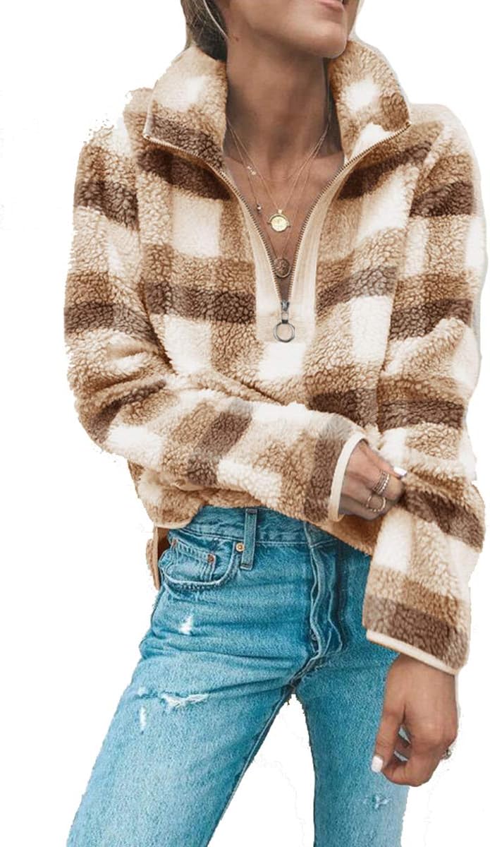 Katblink Women's Winter Outwear Warm Loose Casual Pullover Blouse Top