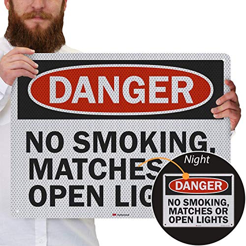 Panneau Danger No Smoking pour sécuriser les zones inflammables