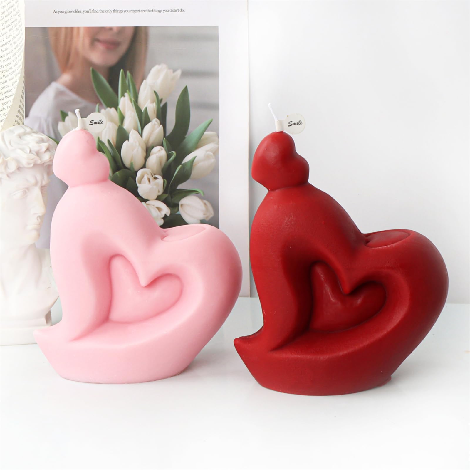 Moule 3D en forme de cœur pour une décoration de gâteau unique et belle