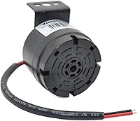 Vista 2 de Alarma universal de respaldo impermeable de 10-24 V 100 dB con soporte de spray de plástico negro