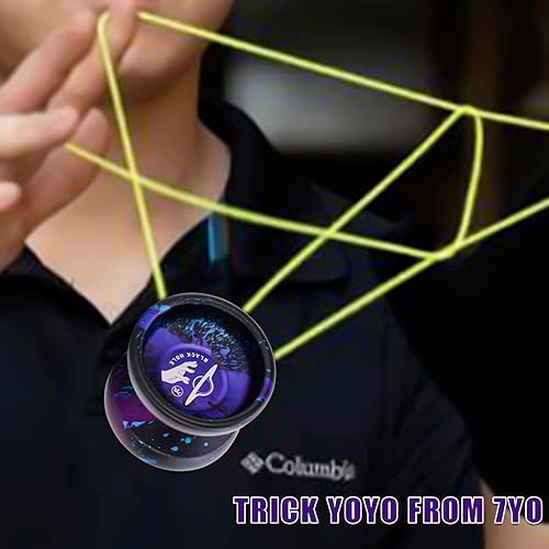 Miniatura 4 de 7YO YoYo profesional sin respuesta YoYo agujero negro, aleación de aluminio YoYo para niños, principiantes y adultos, reproductor YoYo avanzado